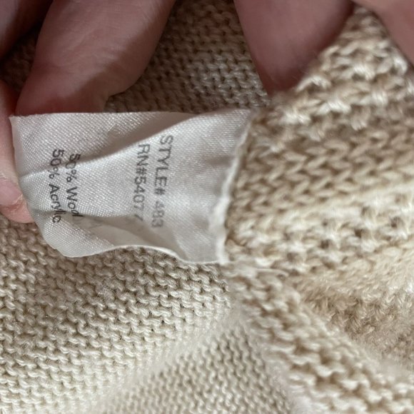 CAbi Women's Patchwork Circle Cardigan Open Front Wool Blend Style #483 Size XS - Picture 4 of 4